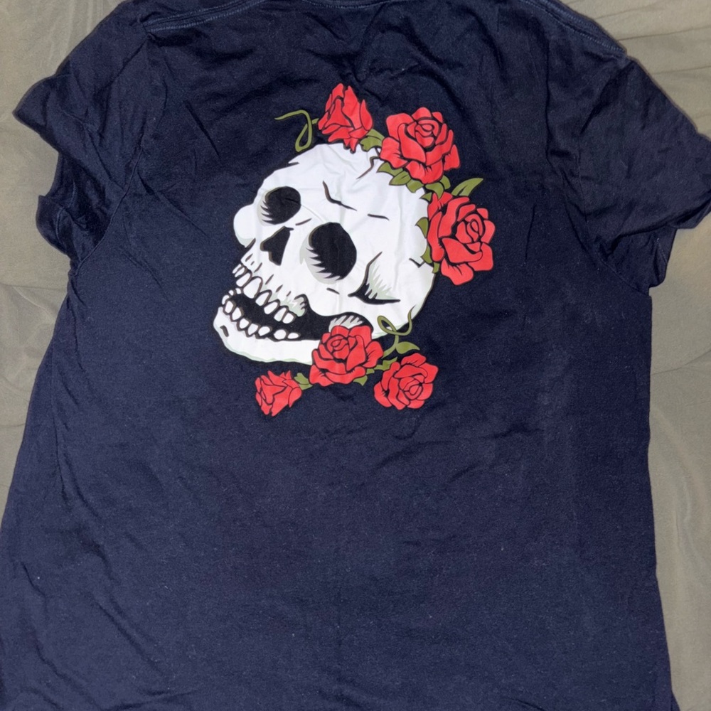 Hollister Black Curved Hem Tee